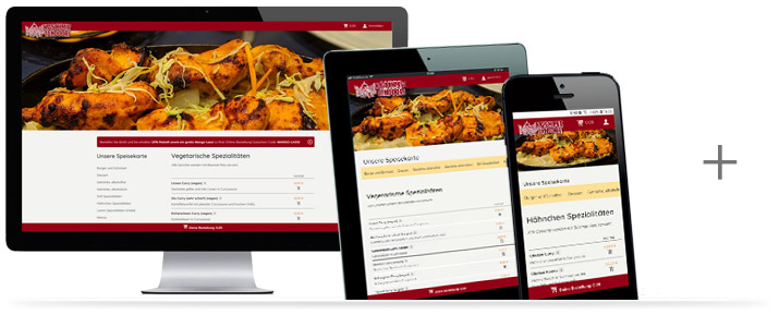 dein-essen-online.de SnackServant Web-Applikation im repsonsive Design